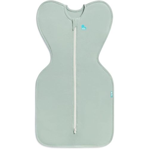 Love to Dream Swaddle Up, Baby Sleep Sack, Self-Soothing Swaddles for Newborns, Get Longer Sleep, Snug Fit Helps Calm Startle Reflex, Lite 0.2 Tog, 13-19 lbs, Olive