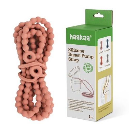 Haakaa Silicone Breast Pump Strap 1 PK Rust