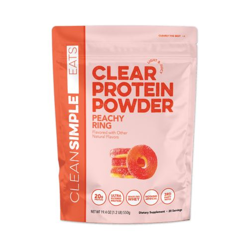 Clear Protein Powder - Peachy Ring | CSE – Clean Simple Eats