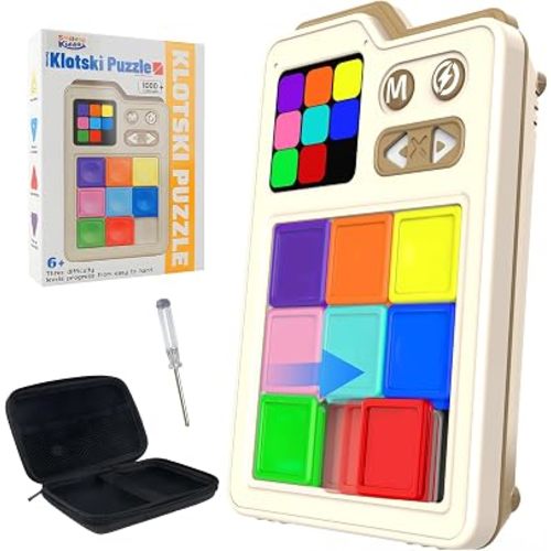 SMILESSKIDDO Kids Games Brain Teaser Slide Puzzle, with 1000+ Challenges