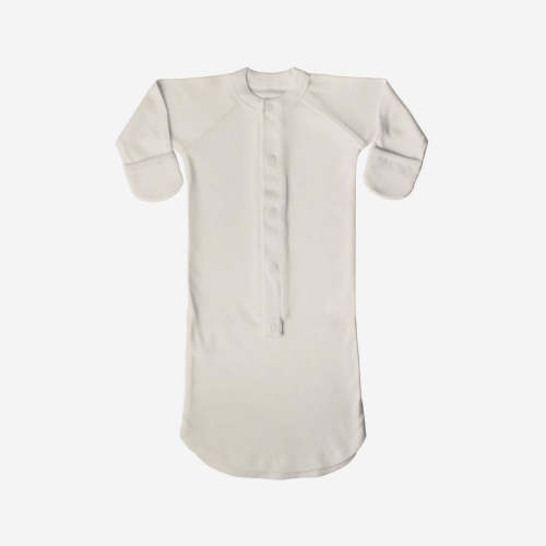 24 Hour Convertible Sleeper Baby Gown - Birch in 0-3 Months