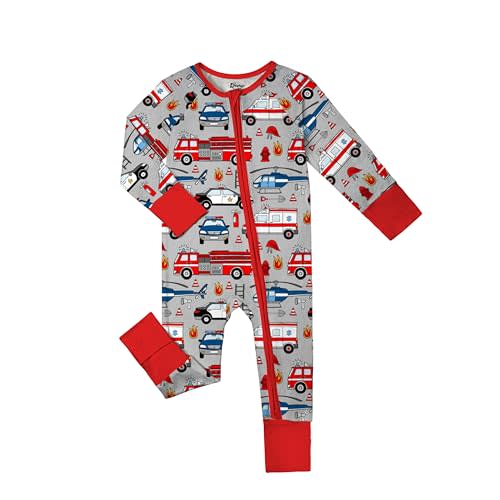 Weiwei Bamboo Viscose Baby Pajamas Convertible Footie Newborn Sleeper for Baby Girl Zipper Onesie 0-24M, 2-Way Zipper, YKK