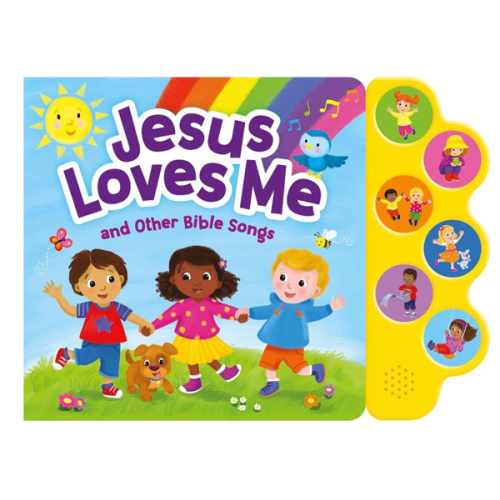 Jesus Loves Me & Other Bible Songs – Interactive Sound Book for Toddlers | Christian Baby Book with 6 Faith-Based Songs, Lyrics & Music | Baptism Gift, Bible Story Time Sing-along for Boys and Girls