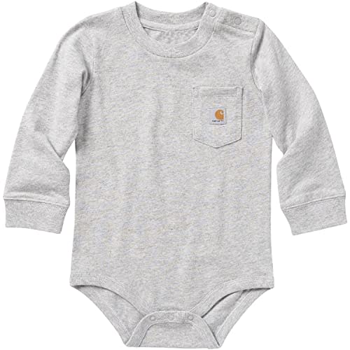 Carhartt Unisex Baby Long-Sleeve Pocket Bodysuit