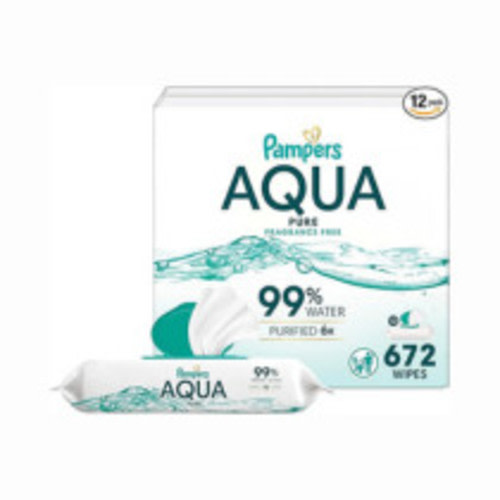 Pampers Aqua Pure Natural Sensitive Baby Wipes