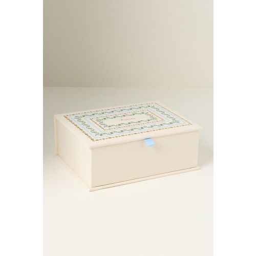 Rifle Paper Co. Delphine Large Embroidered Keepsake Box