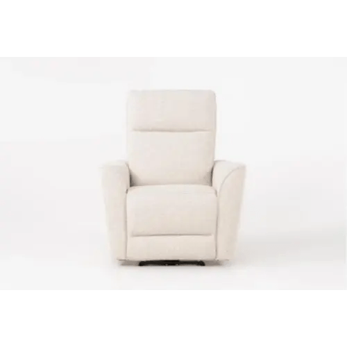 Evan Marble Fabric 36" Power Zero Gravity Recliner With Power Headrest & USB