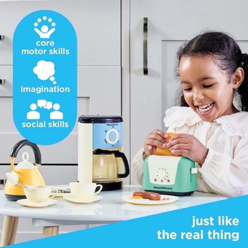 Casdon Morphy Richards Toy Kitchen Appliance Playset, 21 Pieces, Realistic Plastic Cooking Features
