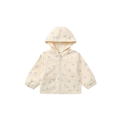 Print Hooded Raincoat