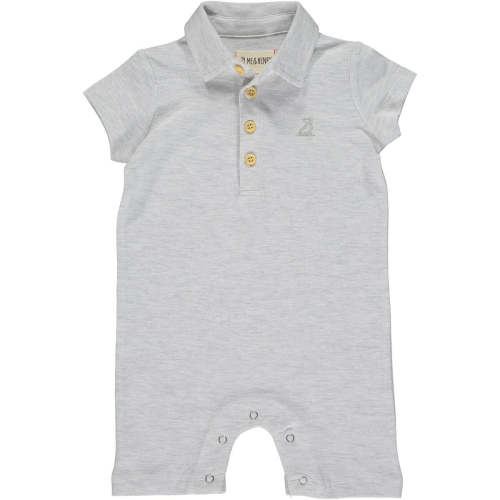 Drift Polo Romper, Grey