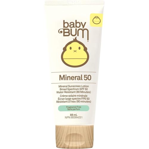Sun Bum Baby Bum SPF 50 Sunscreen Lotion Fragrance Free 3 Fl Oz