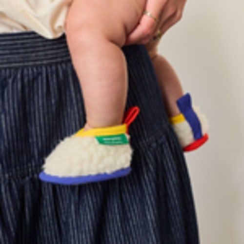 LIMITED-EDTION BOBO CHOSES X BINIBAMBA MERINO WOOL BINIBOOTIE BABY SLIPPERS