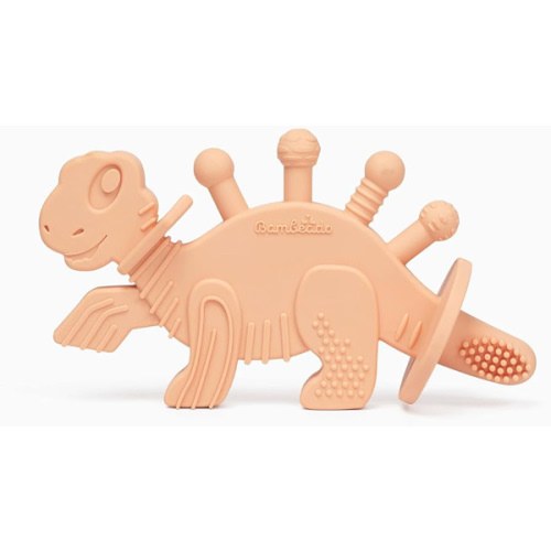 BAMBEADO- Dino Baby Teething Toy, Natural Non-toxic Rubber