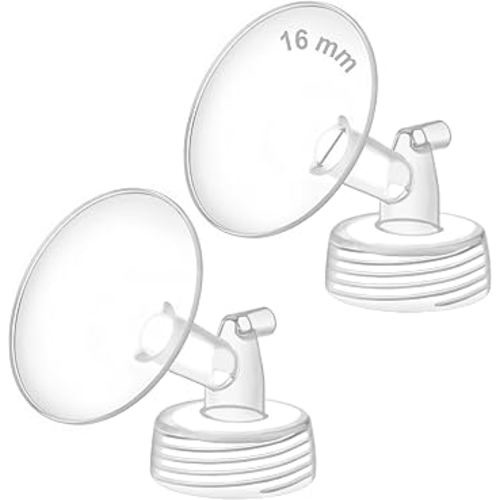 Maymom 16mm Wide Neck Pump Part for Spectra S1/S2 Pumps; Compatible with Motif Luna Pump; Incl Wide Mouth Flange; Not Original Spectra Flange