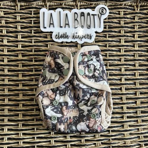 Elise Print Cover Littlest (Up to 15lbs) - All in Two Style – La La Booty® Diapers