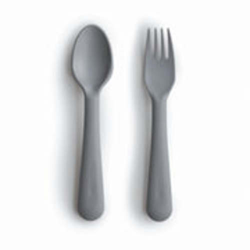 Mushie Baby Dinnerware Fork and Spoon Set