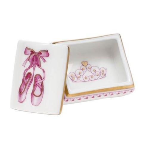 Herend Ballerina Box - Raspberry