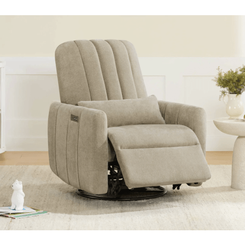 Shell Power Swivel Nursery Glider Recliner