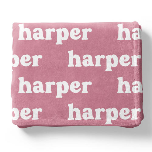 Violet Tones Personalized Color Blanket