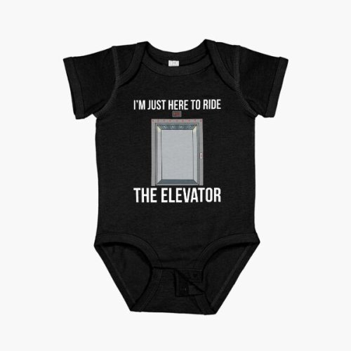 Elevator Mechanic Engineer Ride The Elevator Technician Elevator Short Sleeve Baby One-Piece