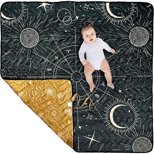 Kinder Cloth Diaper Co Adventure Play Mat - Machine Washable, Reversible, Water-Resistant, Quilted Blanket