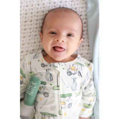 Country Club Cuties Zipper Footie | Blue