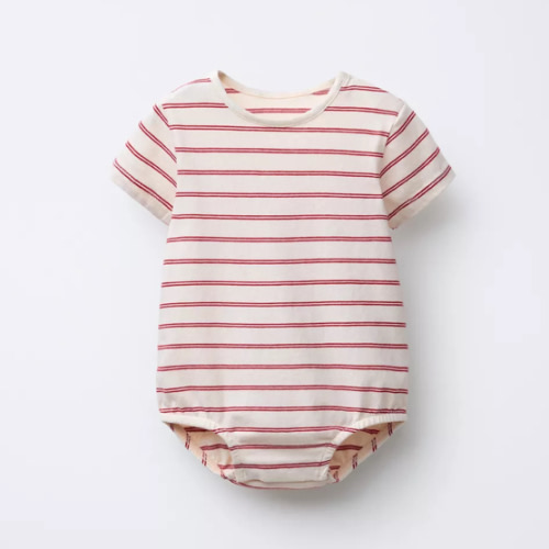 STRIPED KNIT BODYSUIT - Light ecru | ZARA United States