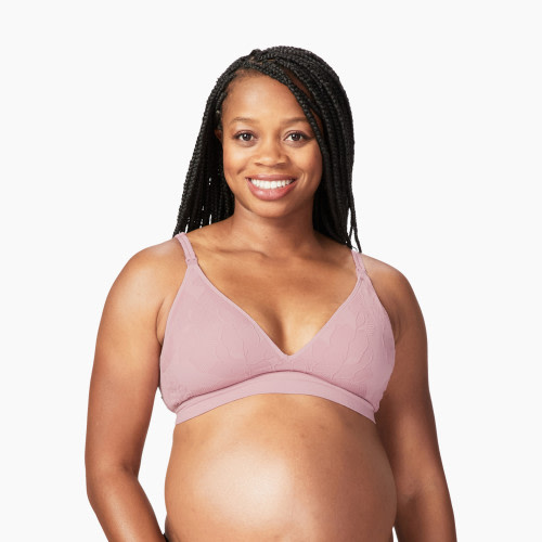 Cake Maternity Freckles Petite Recycled Wirefree Nursing Bra - Mauve, M