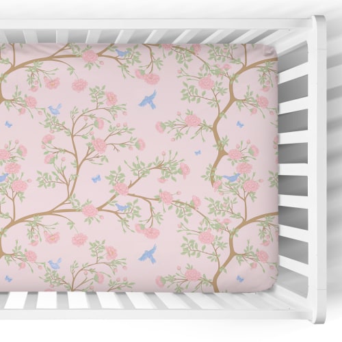 Crib Sheet | Chinoiserie Garden