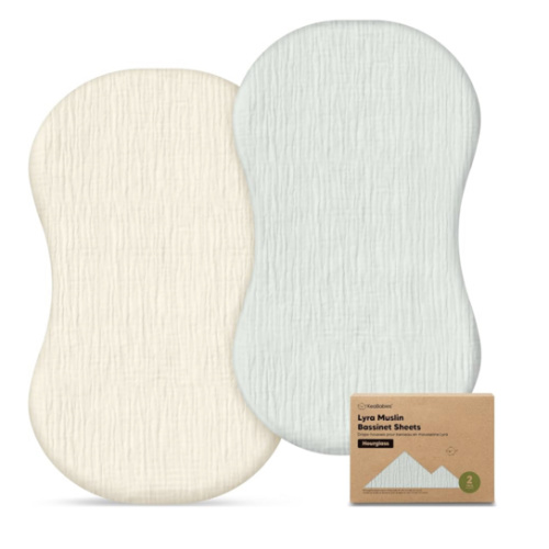 2pk Muslin Baby Bassinet Sheets