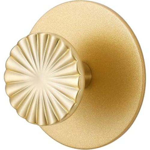 2 Pack Adhesive Coat Hooks for Bathrooms Gold Wall Robe Towel Hooks for Hanging Kitchen Decorative Heavy Duty Zinc Alloy