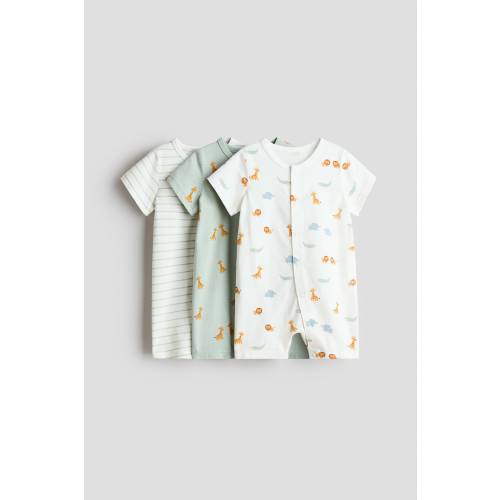 3-PACK SHORT PAJAMA JUMPSUITS