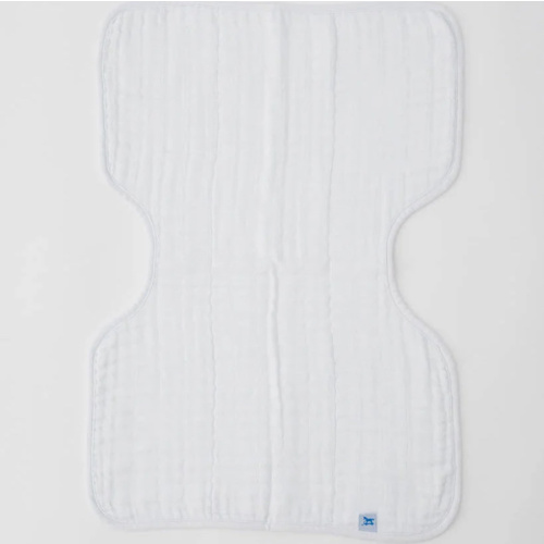 Little Unicorn Cotton Muslin Burp Cloth | White