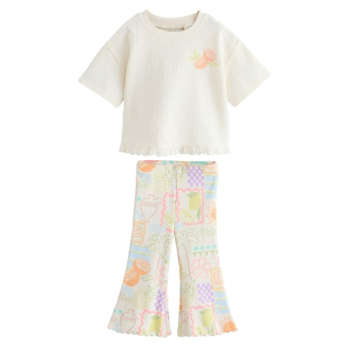 Kids' Ribbed T-Shirt & Leggings Set