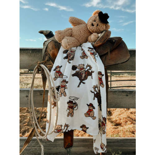Cowboy Teddy Bear Blanket – The Buckskin Babes
