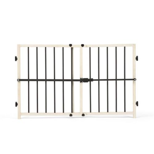Regalo Metal and Wood Adjustable Gate - Beige