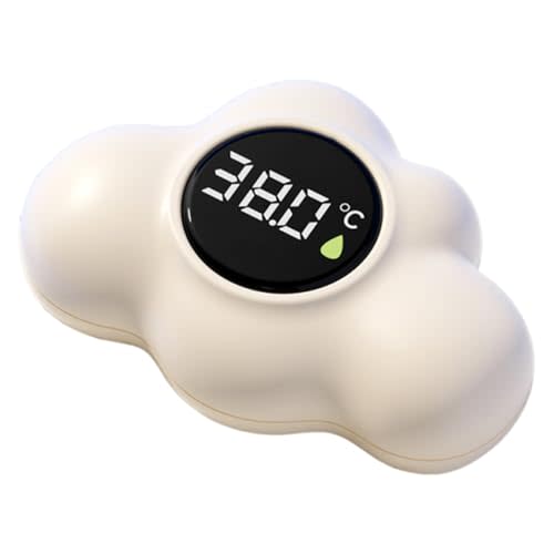 Bathtub Temperature Gauge Waterproof Floating Monitor | Cloud Shape Floating Digital Tub Temperature Meter with LED Display for Kids Shower Bathroom Outdoor Indoor