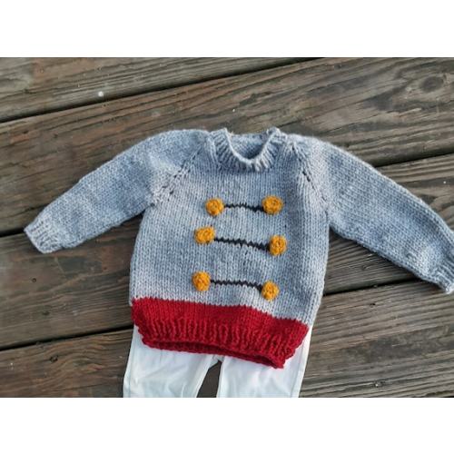 USMA Fristie Inspired Hand Knit Sweater for 6 -9 Month Old - Etsy
