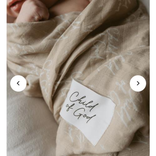 Child of God Swaddle Blanket – OUR HOUSE ABOVE