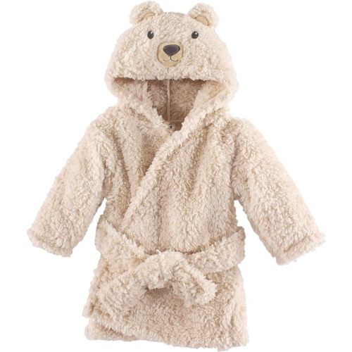 Hudson Baby Unisex Baby Plush Animal Face Bathrobe