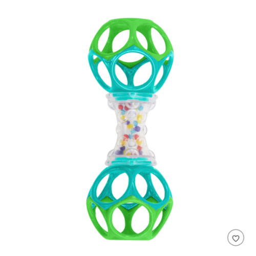 Bright Starts Oball Shaker Rattle Toy, Ages Newborn Plus