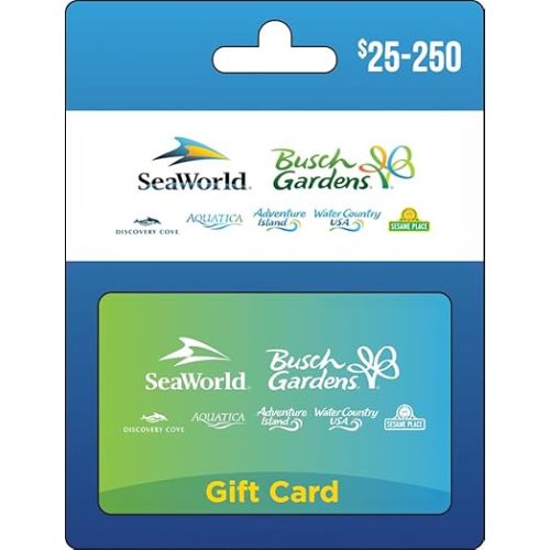Amazon.com: SeaWorld Physical Gift Card : Gift Cards