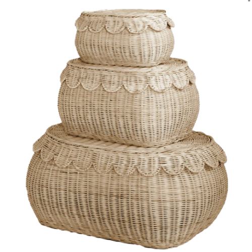 Fauna Scalloped Basket Set – BEBE BASK