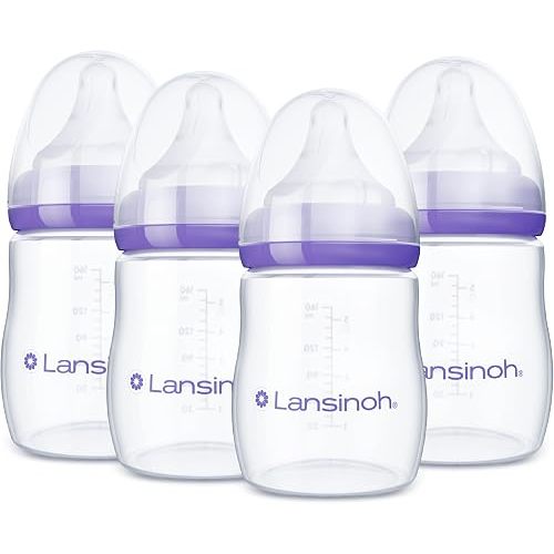 Lansinoh Anti-Colic Baby Bottles, 5 Ounces, 4 Count