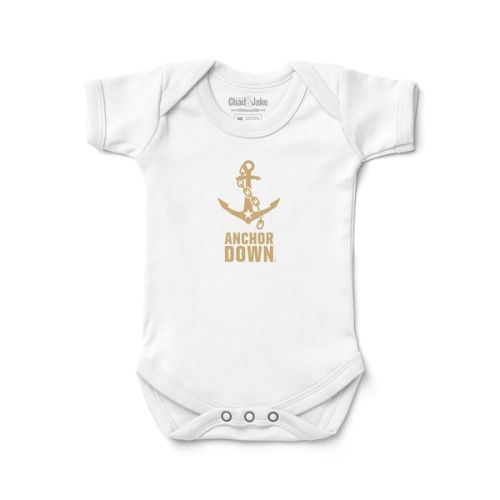 Infant Chad & Jake White Vanderbilt Commodores Slogan Bodysuit