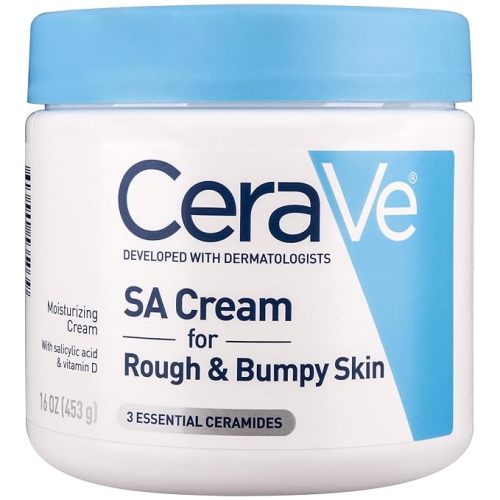 CeraVe Moisturizing Cream with Salicylic Acid, Exfoliating Body Cream with Lactic & Hyaluronic Acid, Niacinamide, and Ceramides, Fragrance Free & Allergy Tested, 16 Ounce