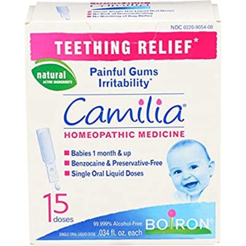 Boiron Camilia Teething Relief, 15 Count,0.34 fl oz