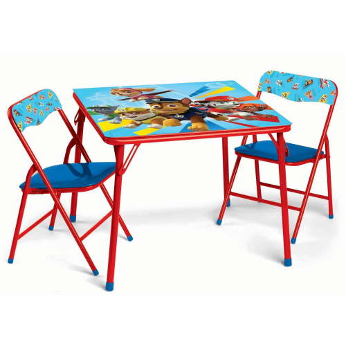 Paw Patrol Kids Activity Table and Chair Set, Multi-Color, 3-Piece