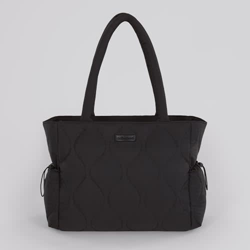 Motherhood Quilted Tote Diaper Bag with Insulated Pockets