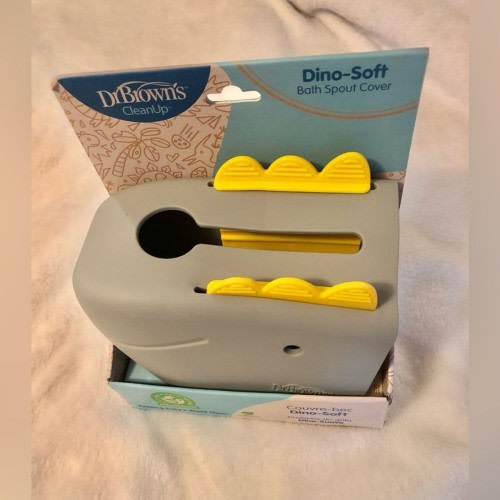 New Dr. Brown’s CleanUp Dino-Soft Baby Bath Spout Cover new in the box